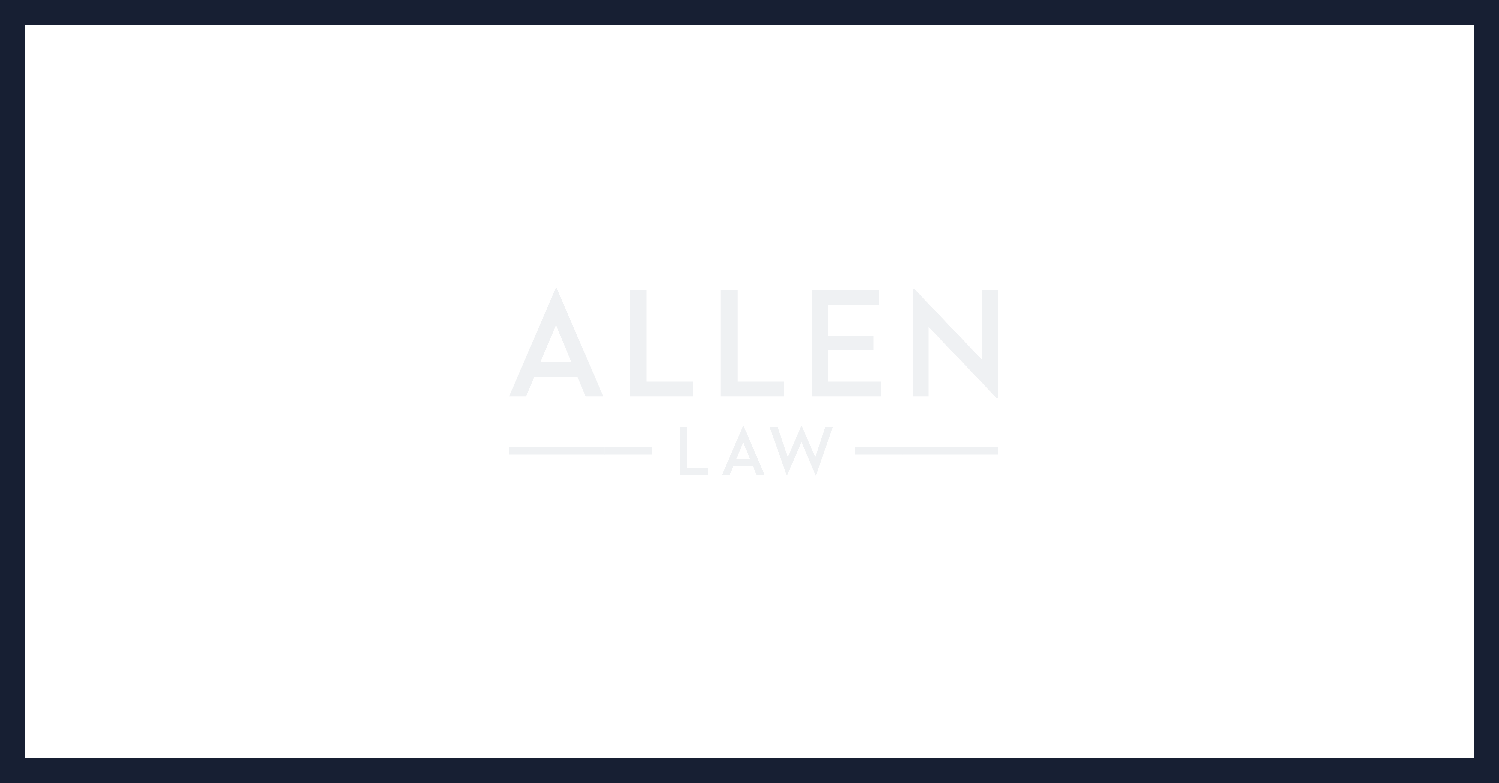Allen Law Card Design