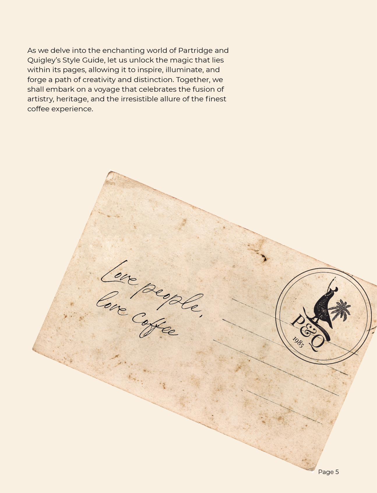 Partridge & Quigley Postcard Design